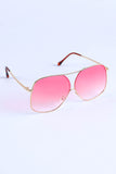 Gradient Colors Tinted Lens Oversized Sunglasses