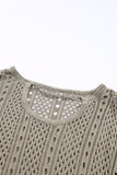 Hollow-out Chain Neckline Knit Sweater