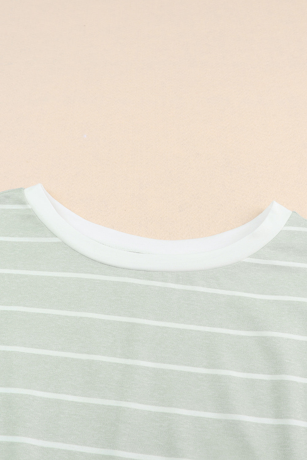 Stripe Short Sleeve Round Neck T-Shirt