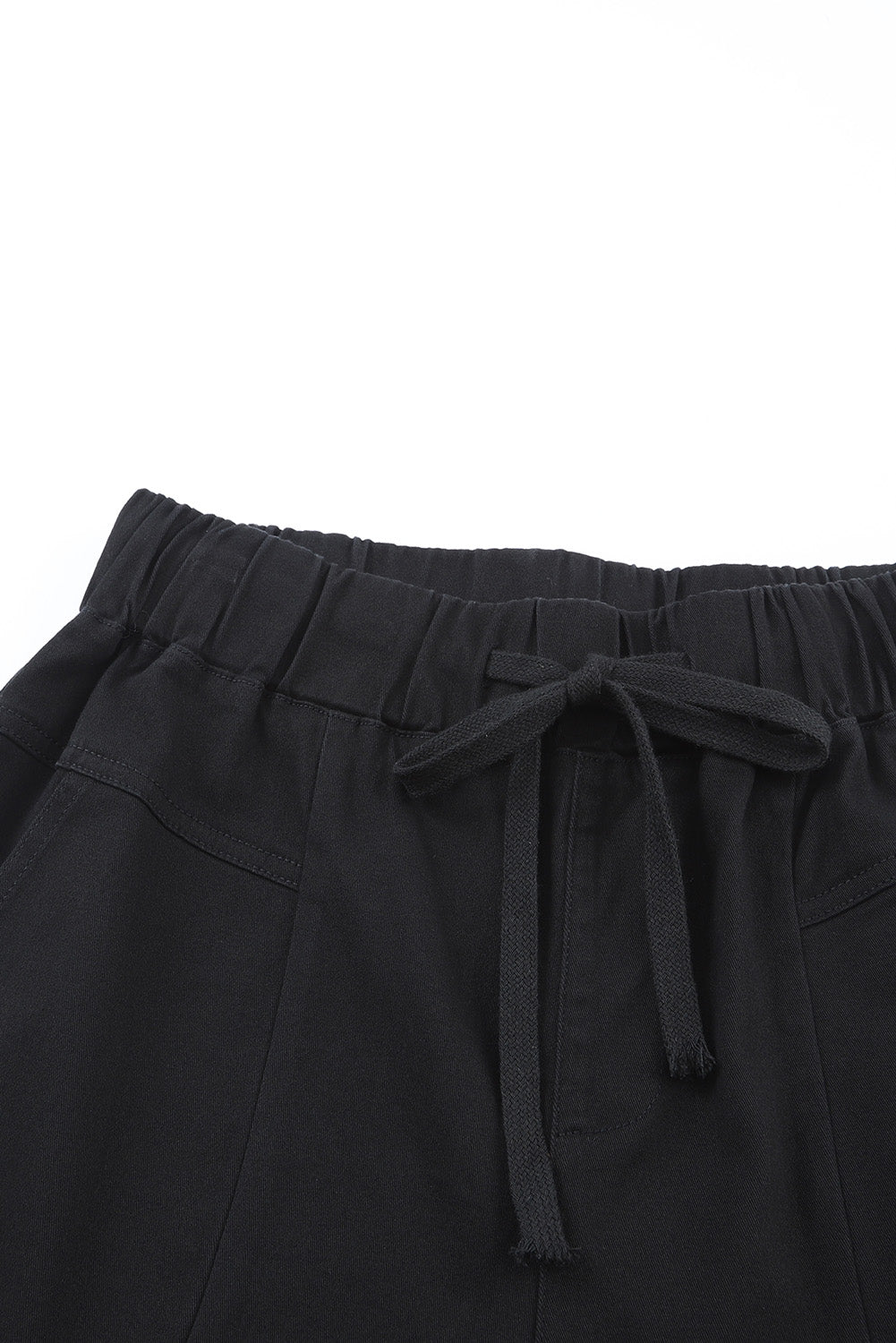 High Waist Drawstring Pocketed Pants