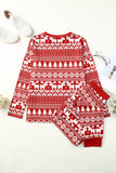 Christmas Tree Reindeer Pullover and Pants Lounge Set