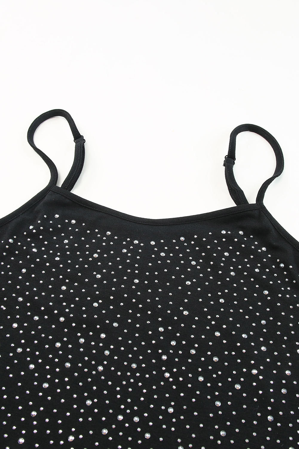 Adjustable Straps Rhinestone Tank Top