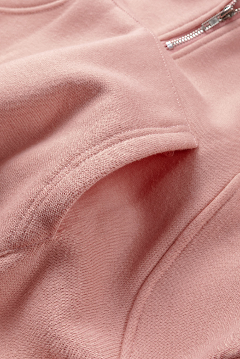 Quarter Zip Kangaroo Pocket Hoodie