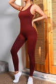 Cutout Racerback Seamless Yoga Jumpsuit