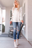 Crew Neck Long Sleeve Blouse