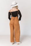 High Rise Wide Leg Suspender Pants