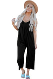 Spaghetti Straps Wide Leg Pocketed Jumpsuits