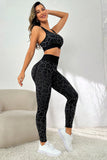 Animal Print Butt Lift High Waist Active Set