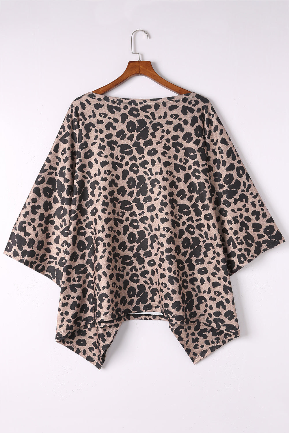 Print Loose Cape Tunic Top