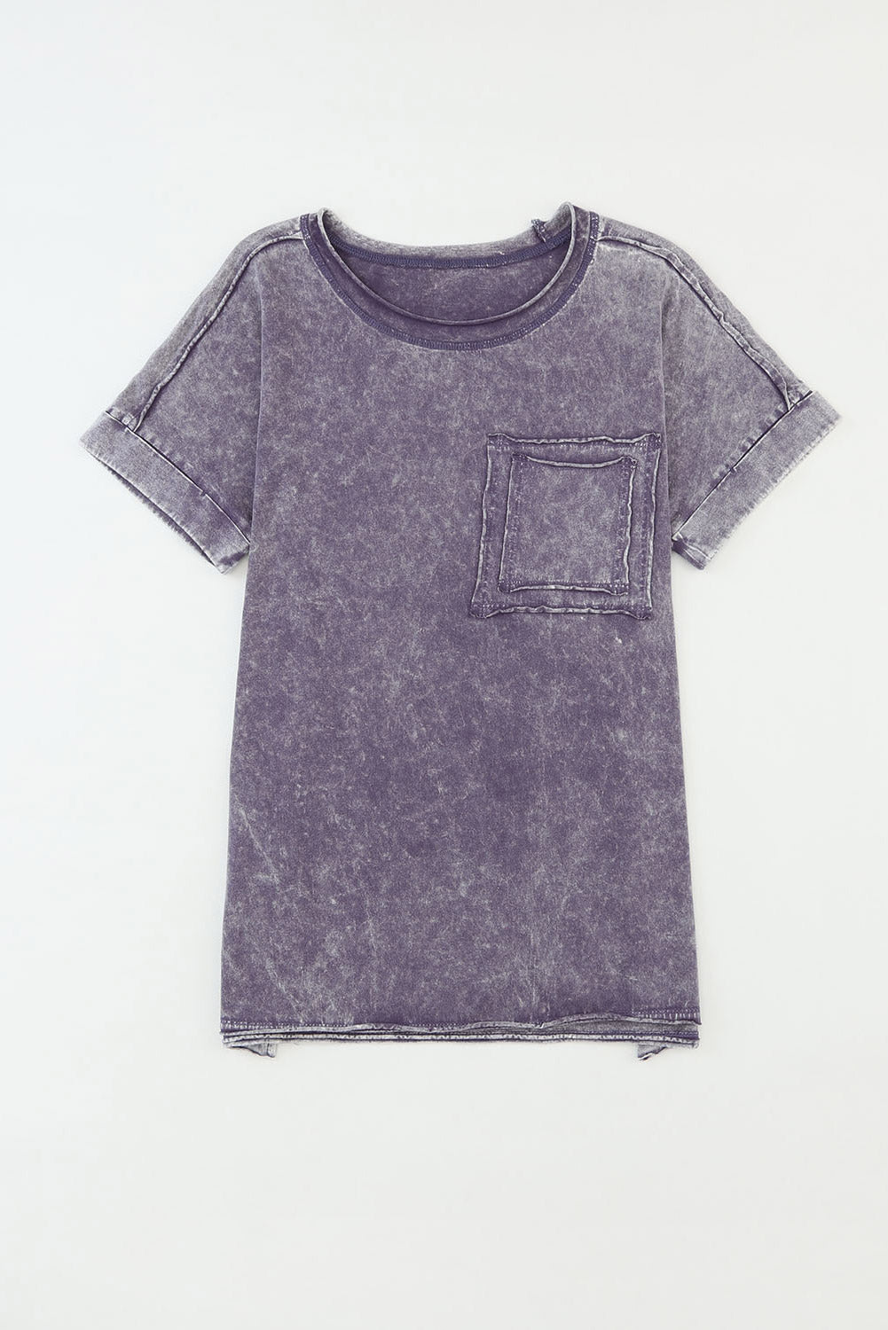 Vintage Mineral Wash Pocketed Tee with Slits