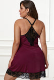 Valentines Day Chemise with Lace Trim