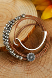 Daisy Beading Alloy Multilayer Bracelet