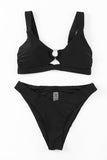 O-ring Decor Active Bikini 2pcs Swimsuit