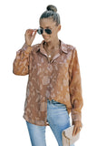 Collared Neck Floral Textured Shirt