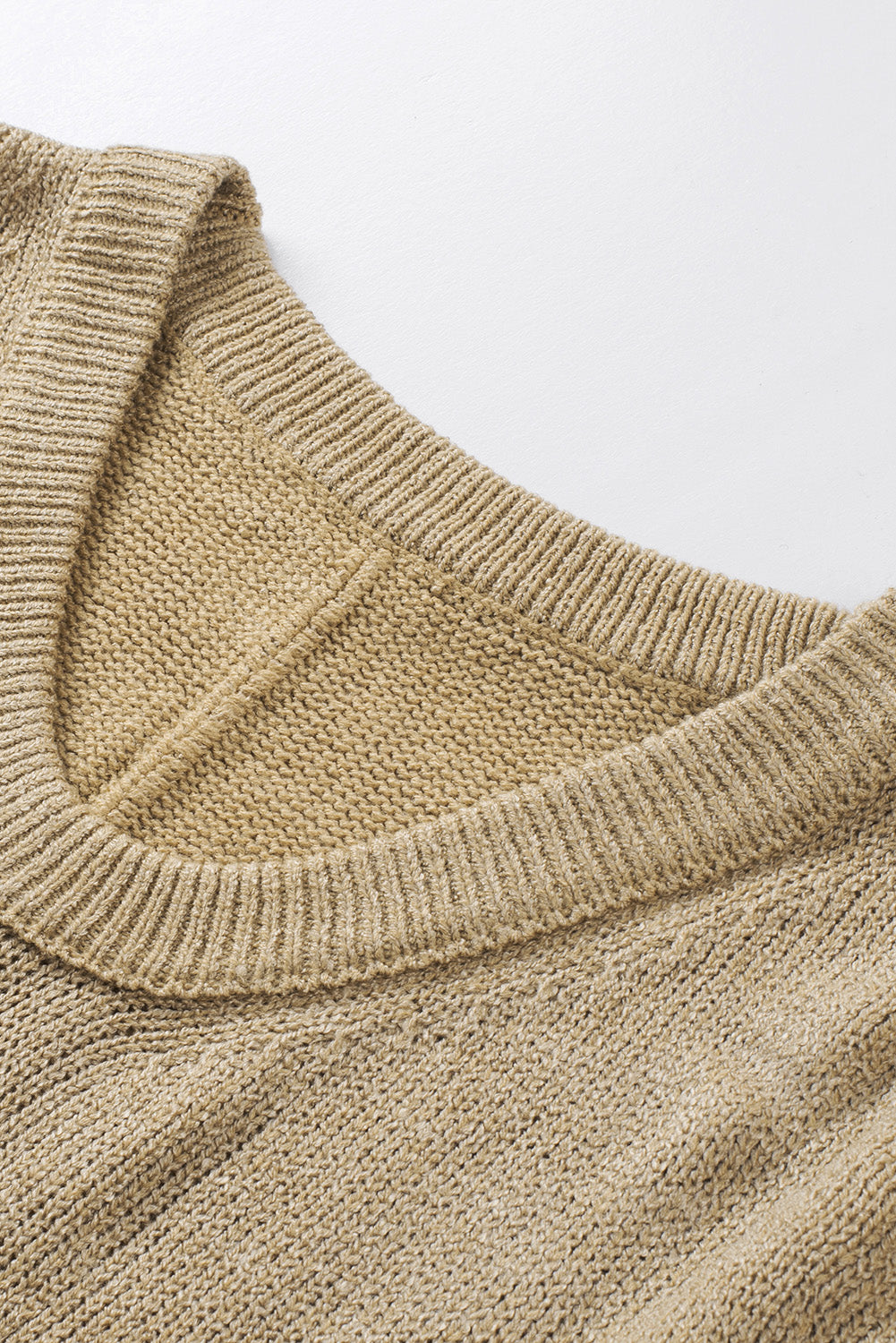 Ribbed Trim Oversize Sweater