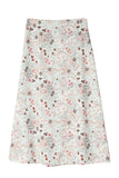 Floral High Waist A-Line Skirt