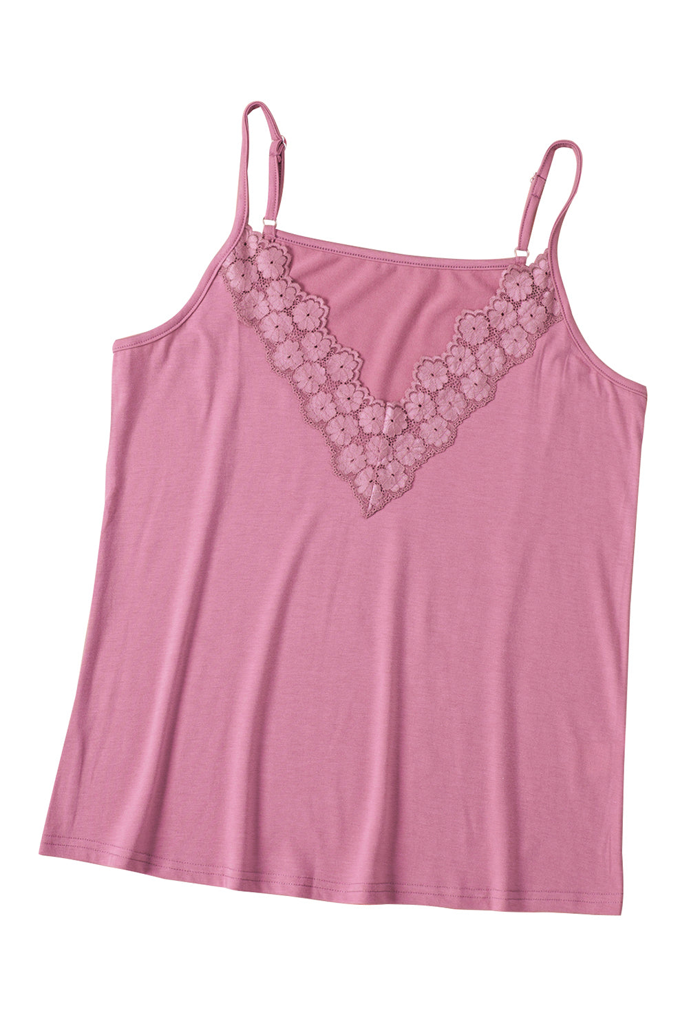 Lace Splicing V Neck Cami Top