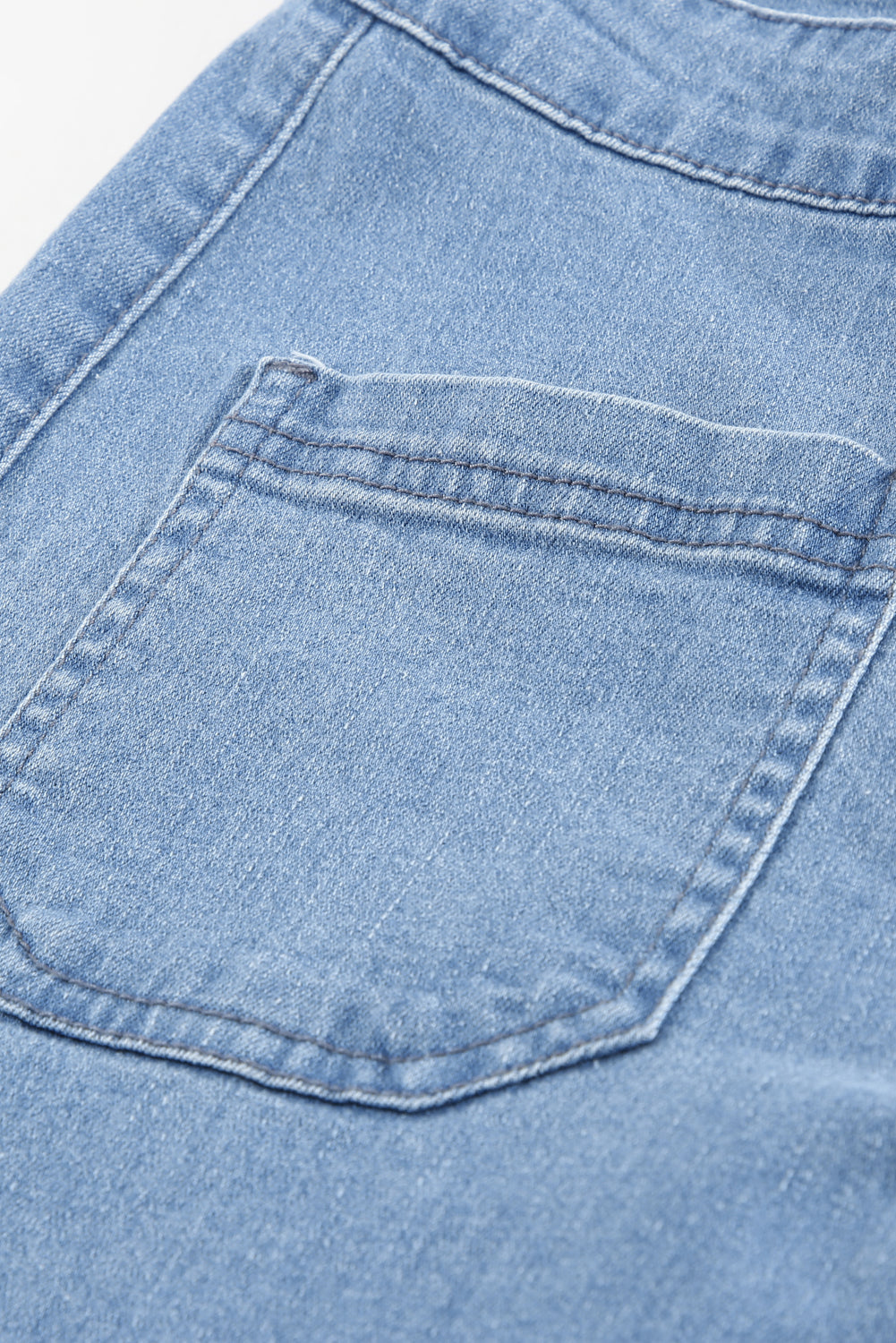 Vintage Casual Pocket Flared Jeans