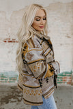 Western Aztec Print Jacket