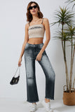 Vintage Distressed Wide Leg Jeans