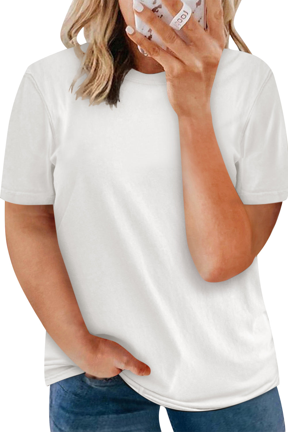 Plus Size Crew Neck T Shirt