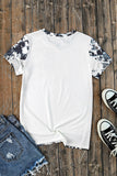 Western Fashion Dyed Bleached T Shirt