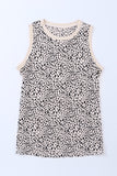 Print Round Neck Tank Top