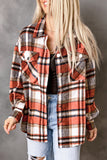 Chest Pockets Flannel Plaid Shacket