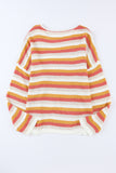 Stripe Long Sleeve Knitted Sweater