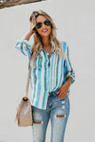 Sweet Enough Striped Button Up Top