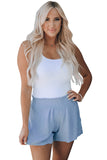 Smocked High Waist Shorts