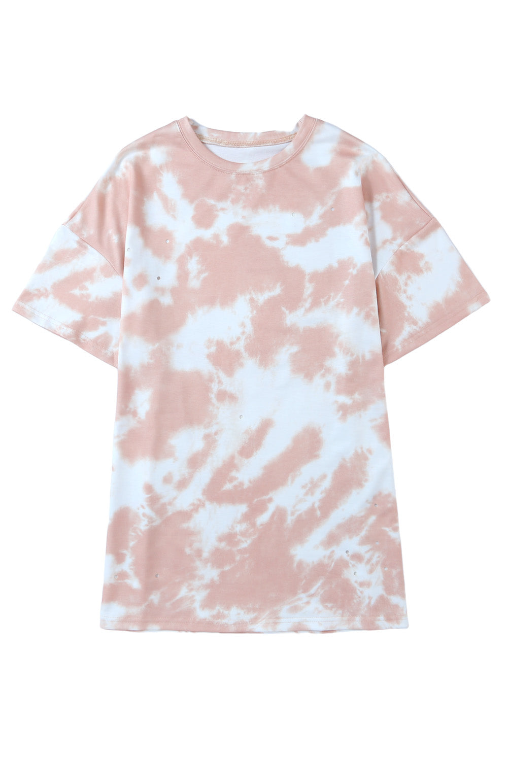 Tie-dye Round Neck Short Sleeve Top