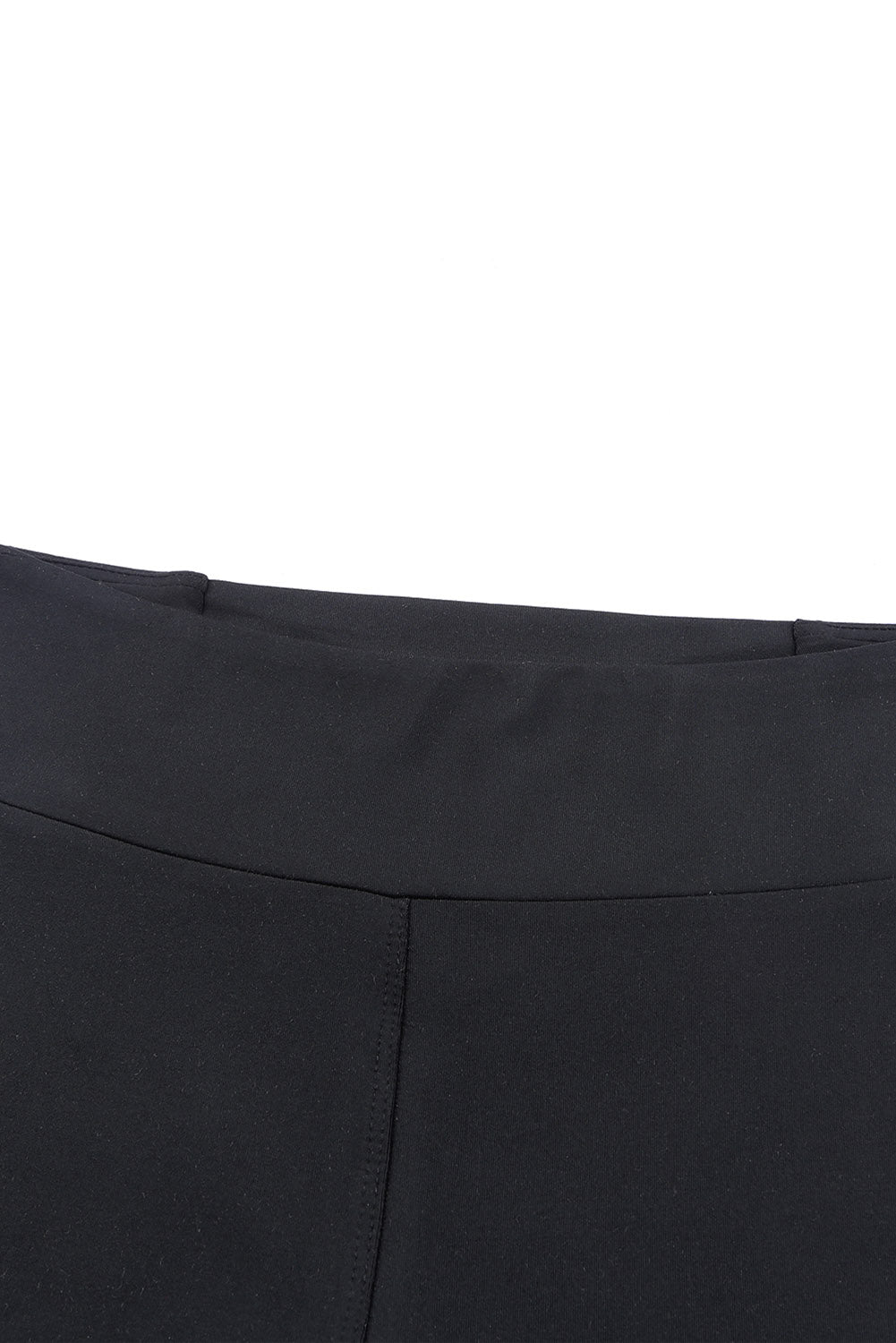 Legging taille haute noir croisé avec contrôle du ventre 