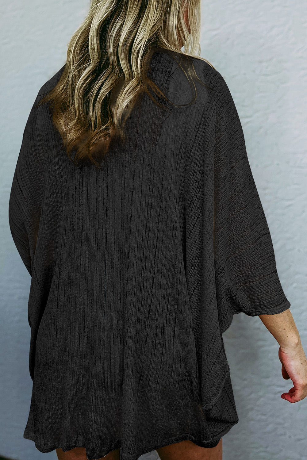 Sheer Lightweight Knit Long Sleeve Cardigan