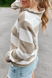 Zipped Collar Ribbed Edge Sweater