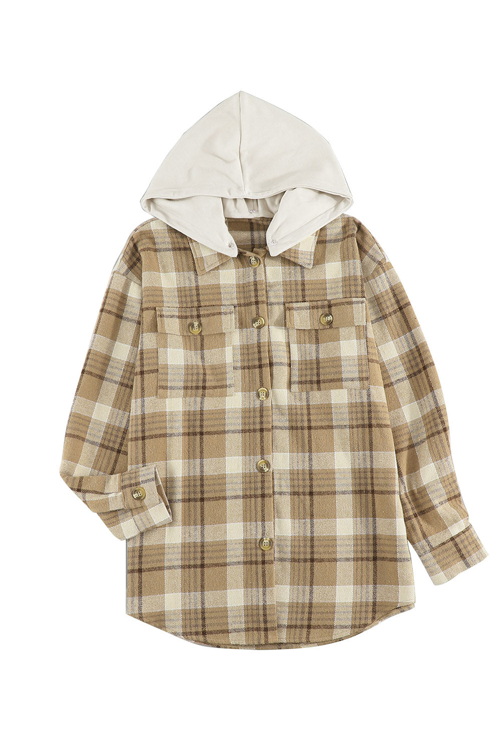 Plaid Shirt Hooded Jacket