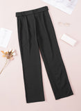 High Waist Front Tie Flared Pants