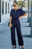 Oh So Glam Belted Wide Leg Jumpsuit