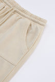 Mineral Washed  Drawstring Retro Wide Leg Pants