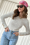 Floral Lace Buttoned Long Sleeve Bodysuit