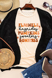 Sweet Floral Pumpkin Graphic Tee