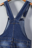 Distressed Bib Denim Overalls