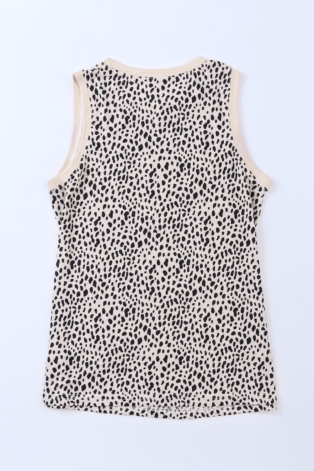 Print Round Neck Tank Top