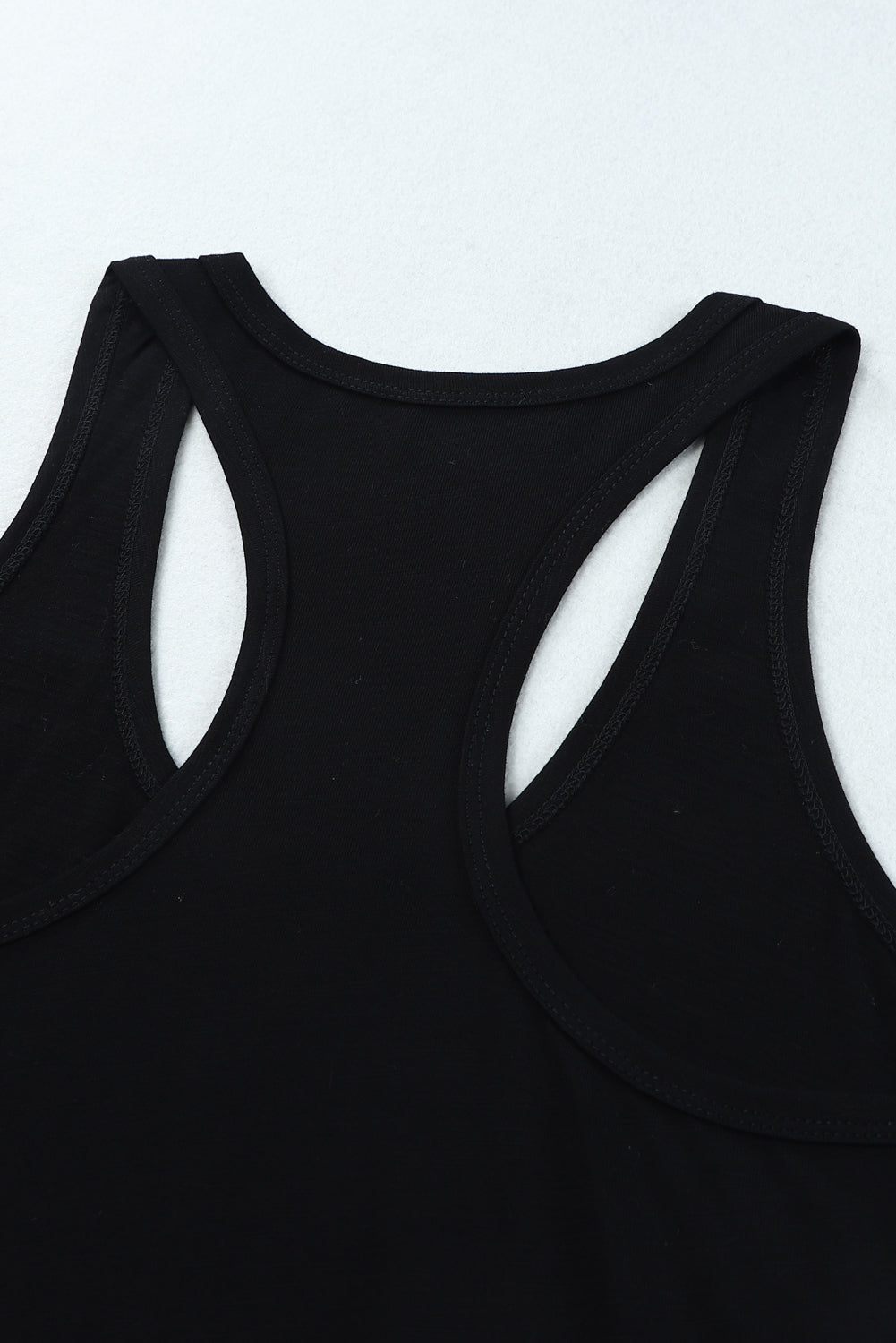 Scoop Neck Basic Solid Tank Top