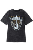 Mineral Wash NASHVILLE Vintage Graphic T Shirt