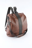 Multifunctional Retro Faux Leather Backpack