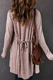 Tunic Back Open Front Cardigan with Pockets