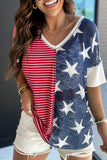 Red American Flag Stars and Stripes Tank Top