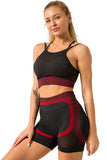 Breathable Mesh Gym Crop Top & Shorts Sports Set