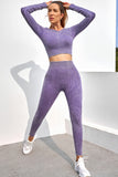 Asymmetric Zipped Ribbed Long Sleeve Yoga Top